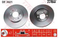 ELSŐ FÉKTÁRCSA DF3021